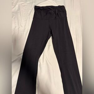 LULULEMON Black High-Waist Twist Front Leggings